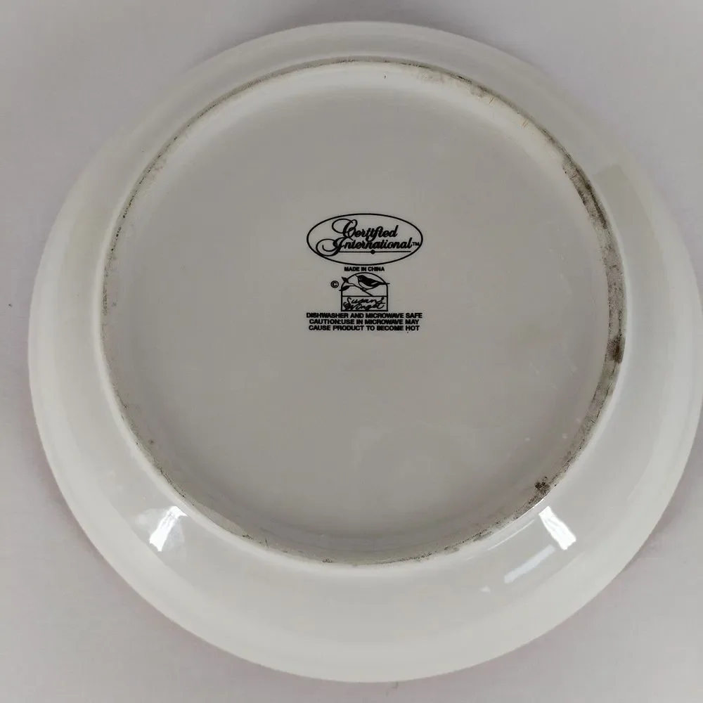 Certified International Snowman Christmas Bowl  Susan Wingate Presents Red Wagon